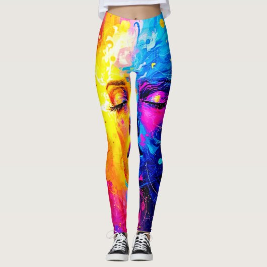 Emotionale Reise durch Kunst Leggings (Vorderseite)