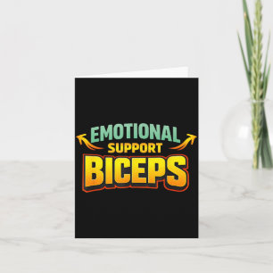 Emotionale Stütz-Bizepse Lustiger Gym-Bruder-Humor Karte