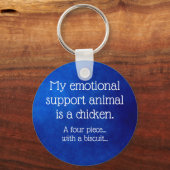 Emotionale Stützhähnchen Schlüsselanhänger (Vorderseite)