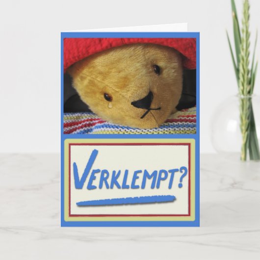 Emotionale Teddy Karte (Vorderseite)