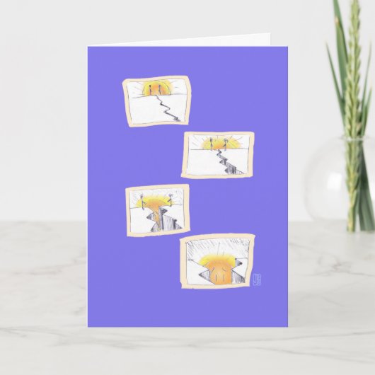 Emotionale Trennung in der blauen Beziehung Karte (Vorderseite)