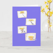 Emotionale Trennung in der blauen Beziehung Karte (Gelbe Blume)