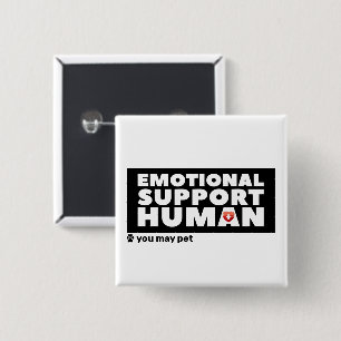 Emotionale Unterstützung Druck von menschlichem H Button