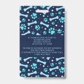 Emotionale Unterstützung Foto-ID des Tierdienstes Ausweis (Rückseite)