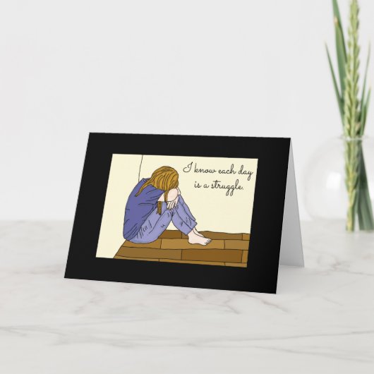 Emotionale Unterstützung für chronische Krankheite Karte (Vorderseite)