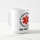 Emotionale Unterstützung für Ehemann nicht Haustie Kaffeetasse (Vorderseite Links)