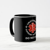 Emotionale Unterstützung für Ehemann nicht Haustie Tasse (Vorderseite Links)