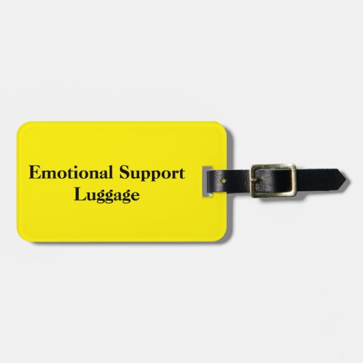Emotionale Unterstützung - Gepäckanhänger (Vorderseite horizontal)