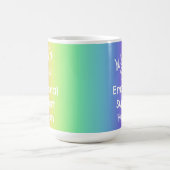 Emotionale Unterstützung Human Award Rainbow Kaffeetasse (Mittel)