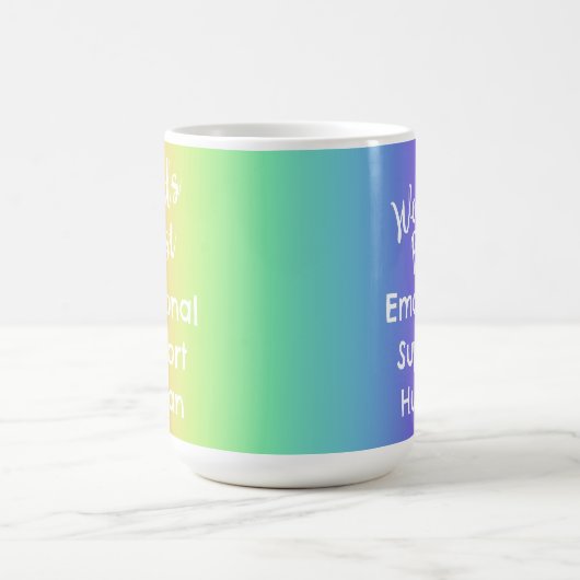 Emotionale Unterstützung Human Award Rainbow Kaffeetasse (Mittel)