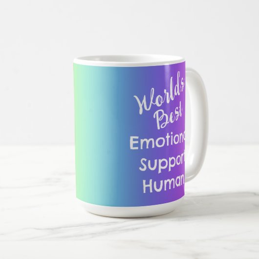 Emotionale Unterstützung Human Award Rainbow Kaffeetasse (VorderseiteRechts)