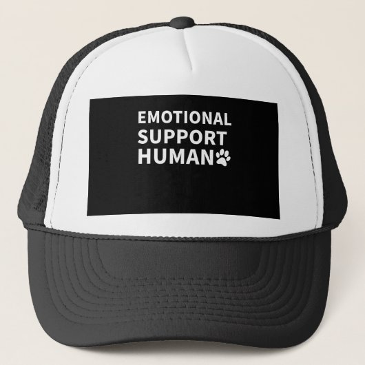 Emotionale Unterstützung Hundeshirt des Human ESA- Truckerkappe (Vorderseite)