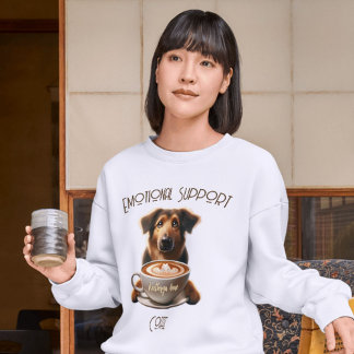 Emotionale Unterstützung Kaffee Niedliche psychisc Tri-Blend Shirt