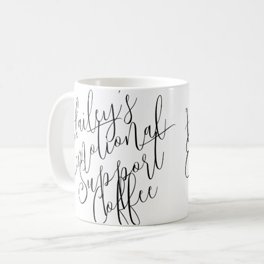 Emotionale Unterstützung Kaffeepause Tasse (Vorderseite Links)