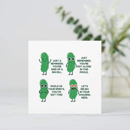 Emotionale Unterstützung Karte (Stehend Vorderseite)