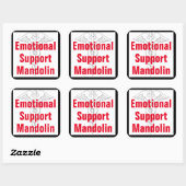 Emotionale Unterstützung Mandolin - Funny Sticker (Blatt)