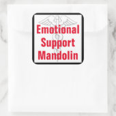 Emotionale Unterstützung Mandolin - Funny Sticker (Tasche)