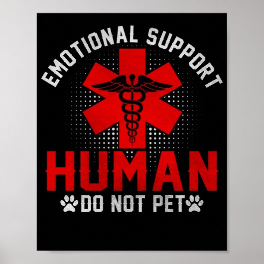 Emotionale Unterstützung Mensch nicht Begleiter-Se Poster (Vorne)