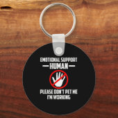 Emotionale-Unterstützung Menschliches Halloween-Ko Schlüsselanhänger (Vorderseite)