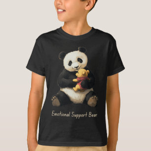 Emotionale Unterstützung Panda Bär hält einen süße T-Shirt