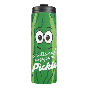 Emotionale Unterstützung Pickle Funny Green Thermosbecher