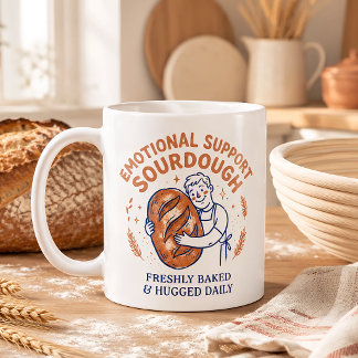 Emotionale Unterstützung Sauerteig Lustiges Brotba Kaffeetasse