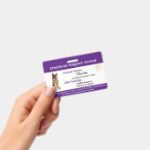 Emotionale Unterstützung Tier ESA ID Foto Abzeiche Ausweis (Handheld)