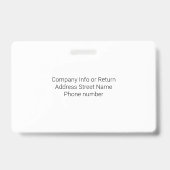 Emotionale Unterstützung Tier-ID-1-Foto-Option Ausweis (Back)