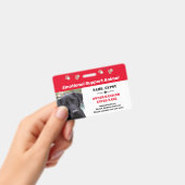 Emotionale Unterstützung Tier-ID-1-Foto-Option Ausweis (Handheld)