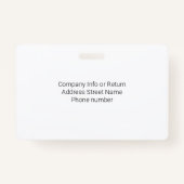 Emotionale Unterstützung Tier-ID-1-Foto-Option Ausweis (Rückseite)