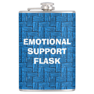 Emotionale Unterstützung Türkisfarbener Flasche Flachmann