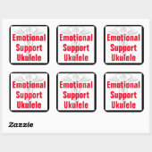 Emotionale Unterstützung Ukulele - Funny Sticker (Blatt)