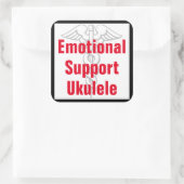Emotionale Unterstützung Ukulele - Funny Sticker (Tasche)