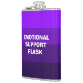 Emotionale Unterstützung Vinyl Wrapped Flask Flachmann (Links)