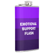 Emotionale Unterstützung Vinyl Wrapped Flask Flachmann (Rechts)