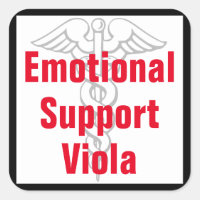 Emotionale Unterstützung Viola - Funny Sticker