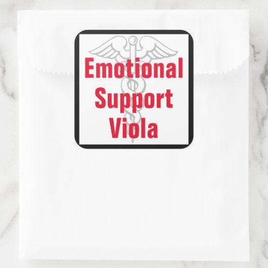 Emotionale Unterstützung Viola - Funny Sticker (Tasche)