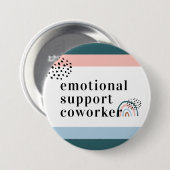 Emotionale Unterstützung | Work Bestie Coworker Gi Button (Vorne & Hinten)