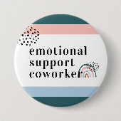 Emotionale Unterstützung | Work Bestie Coworker Gi Button (Vorderseite)