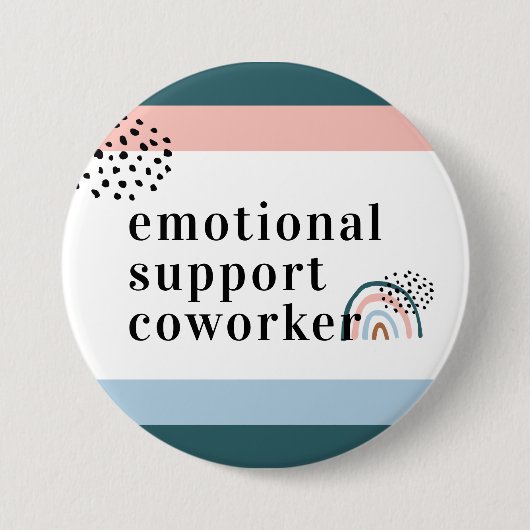 Emotionale Unterstützung | Work Bestie Coworker Gi Button (Vorderseite)