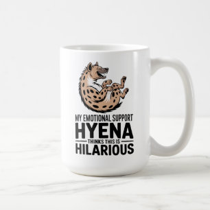 Emotionale Unterstützungs Hyäne Lustiges Mental He Kaffeetasse