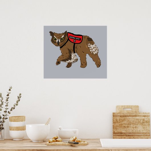 Emotionale Unterstützungsbüros Poster (Küche)