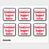 Emotionale Unterstützungsgitarre - Funny Sticker (Blatt)