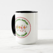 Emotionale Urlaubsunterstützungstruppe Tasse (Vorderseite Links)