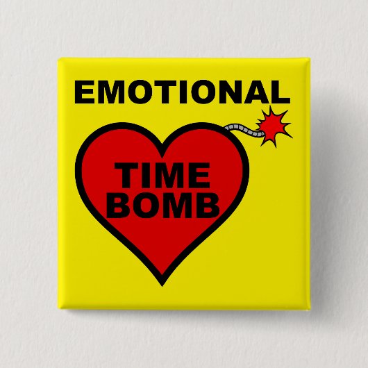 Emotionale Zeitbombe Funny Button Abzeichen Button (Vorderseite)