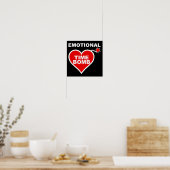 Emotionale Zeitbombe Witziges Poster-Zeichen Poster (Küche)