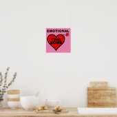 Emotionale Zeitbombe Witziges Poster-Zeichen Poster (Küche)