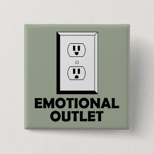 Emotionaler Ausgang Lustiger Knopf Abzeichen Nadel Button