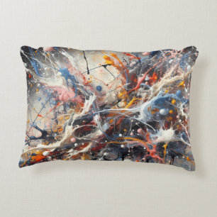 Emotionaler Farbschlag - Abstrakter Expressionist  Dekokissen