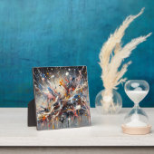 Emotionaler Farbschlag - Abstrakter Expressionist Fotoplatte (InSitu)